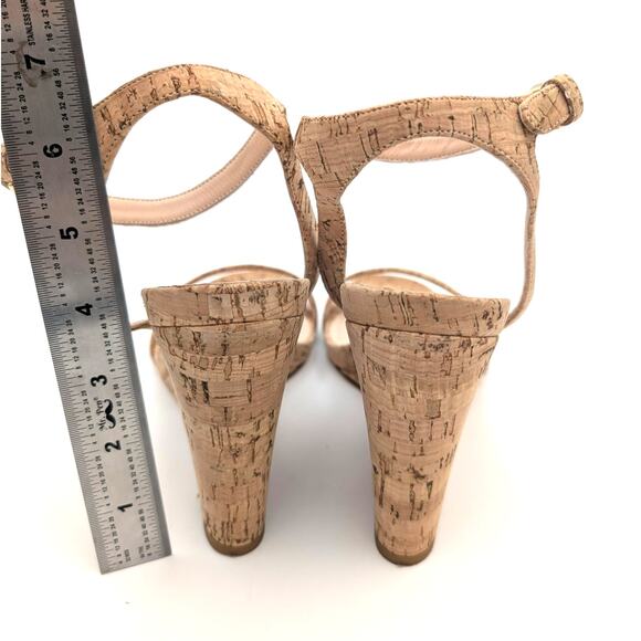 AGL Demi Cork Ankle Strap Wedge Sandals Women's Size US9.5 EU40 - Picture 4 of 9